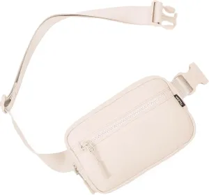 Telena Fanny Packs Crossbody Belt Bag Cross Body Bag Fashionable for Women with Adjustable Strap White
