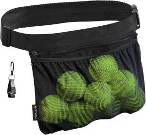 Tennis Ball Holder, Pickleball Holder Bag for Women, Men & Teens, Ball Pouch, Mesh Waist Hip Bag Carrier, Easy Holding 6-8 Pickle Balls or Tennis, Versatile Accessories & Gifts