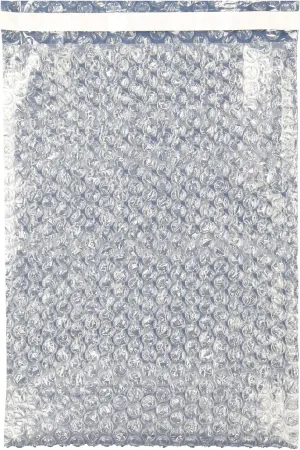 The Boxery 8x11.5" Clear Self-Sealing Bubble Out Bag Pouches -50 Pack- Bubble Cushion Wrap Bags for Packing, Storage, Moving, and Shipping fragile items