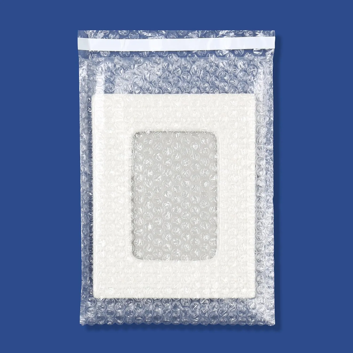 The Boxery 8x11.5" Clear Self-Sealing Bubble Out Bag Pouches -50 Pack- Bubble Cushion Wrap Bags for Packing, Storage, Moving, and Shipping fragile items