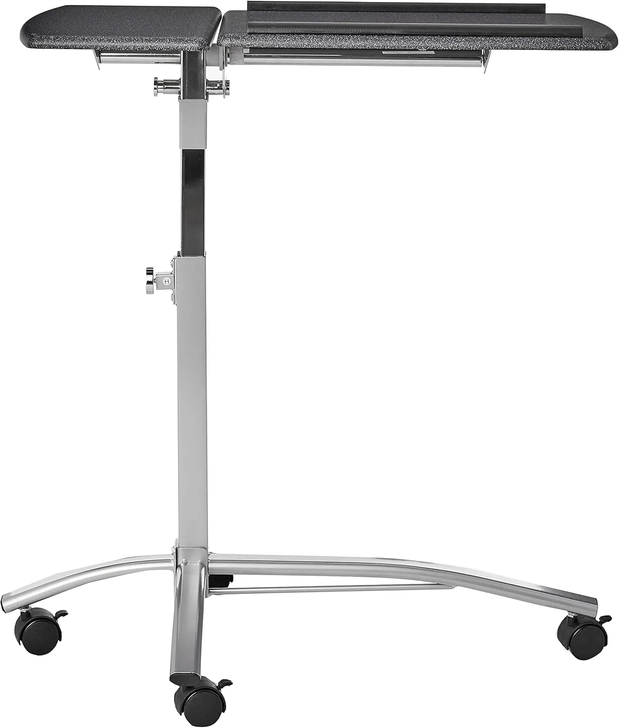 Tiffany & Co. Mayline 950ANT SOHO Mobile Laptop Caddy with Dual Worksurface, Height Adjustable, Anthracite Metallic Gray Frame