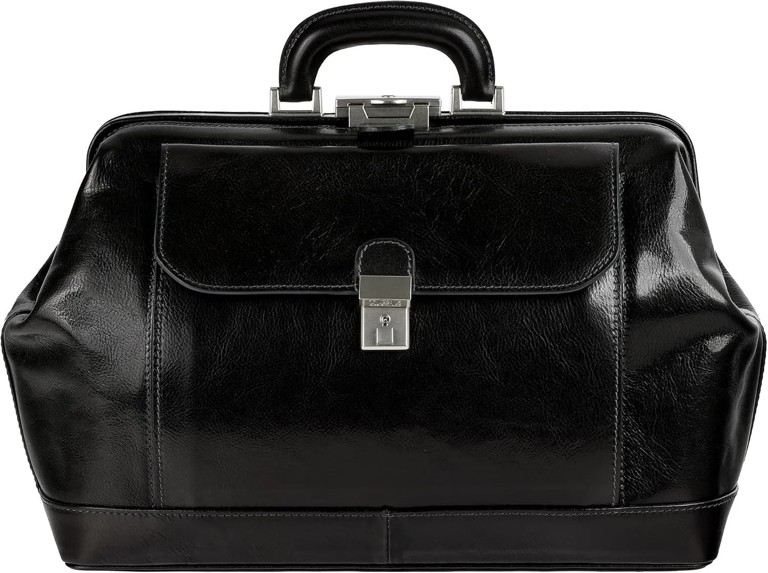Time Resistance Leather Doctor Bag - Top Handle Bag - Medical Briefcase - Gladstone Handbag