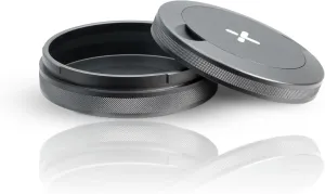 TinX Premium Zyn Metal Can Features Twist Lock and Knurled Sides | Zyn Tin | SNUS Metal Can | Pill Container | Airtight Container | Zyn Holder | Gunmetal Grey SNUS Container