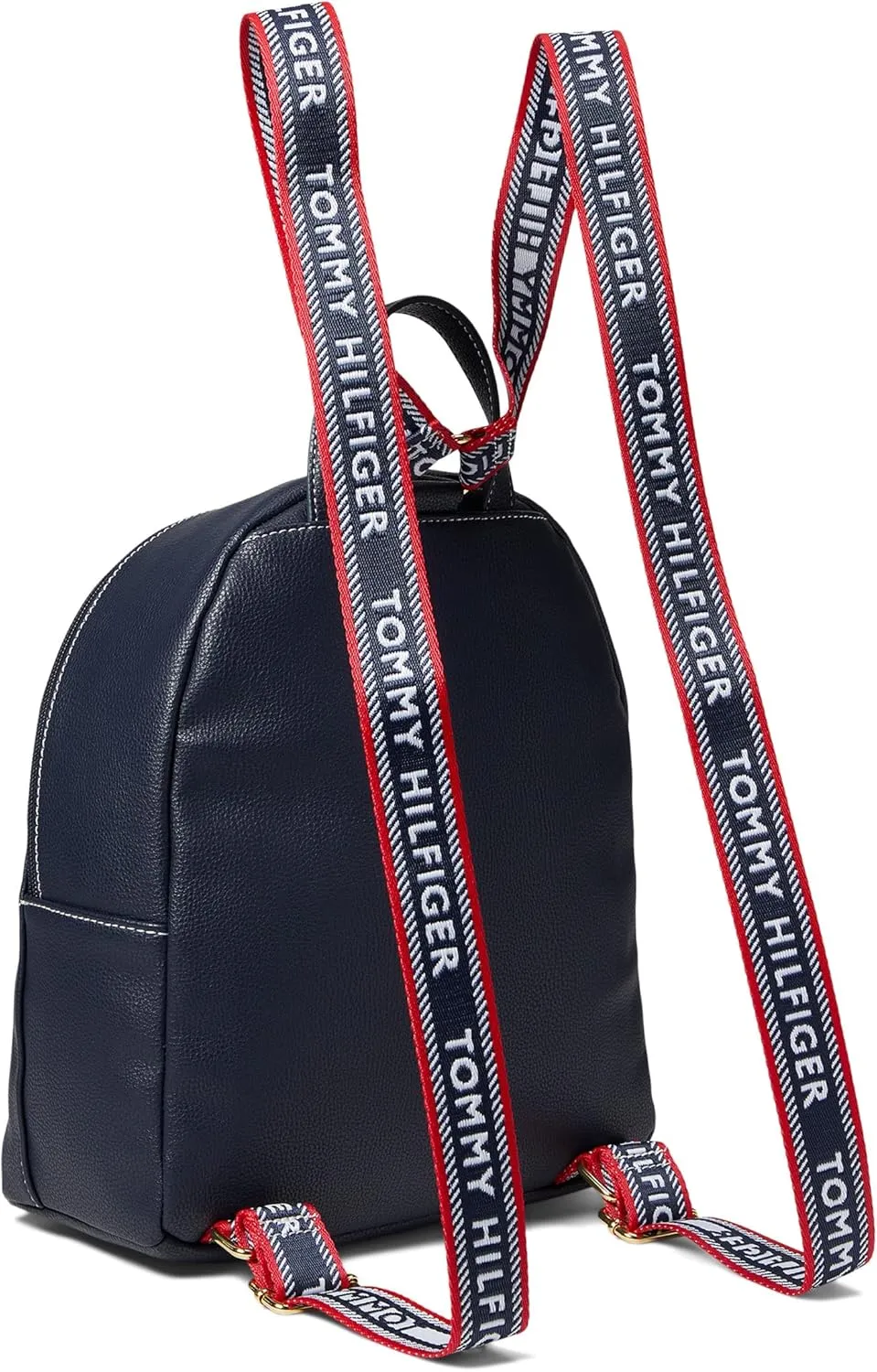 Tommy Hilfiger Adrienne II Small Dome Backpack Pebble PVC Tommy Navy One Size
