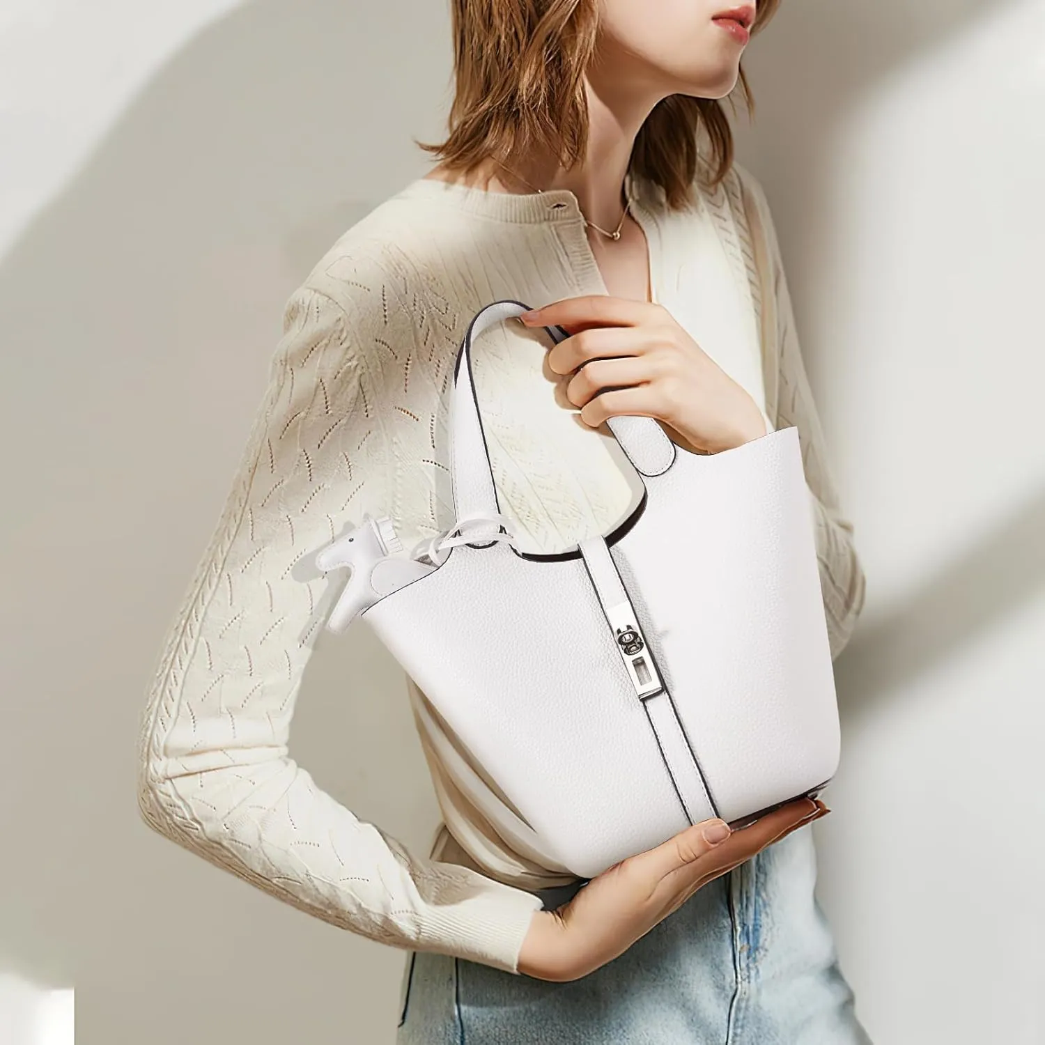 Top Handle Bag for Women Vegan Leather Handbag for Women Women's Shoulder Handbag