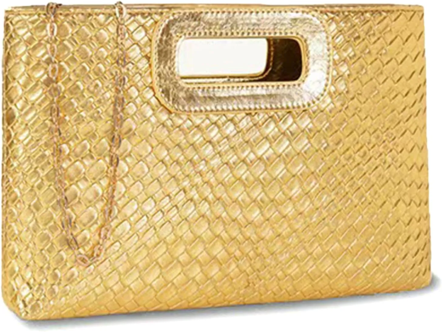Top-Handle Clutch Purses for Women,Elegant PU Leather Evening bag for Prom, Cocktail, and Wedding
