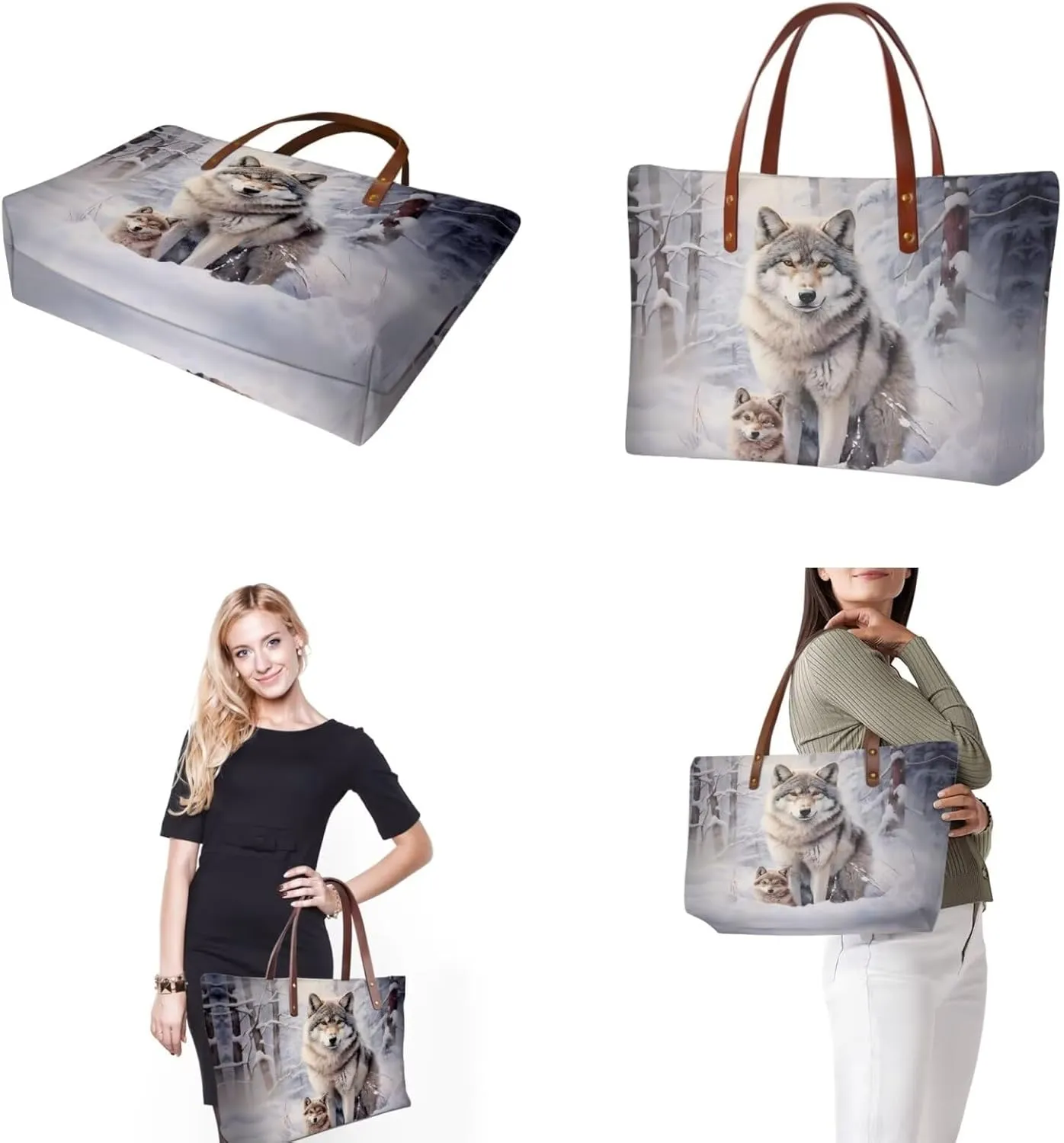 Top Handle Purse for Women, Large Tote Handbag With PU Wallet Set, Gift for Mom