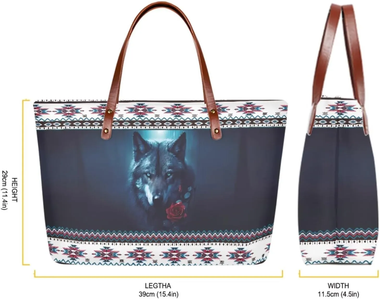 Top Handle Purse for Women, Large Tote Handbag With PU Wallet Set, Gift for Mom