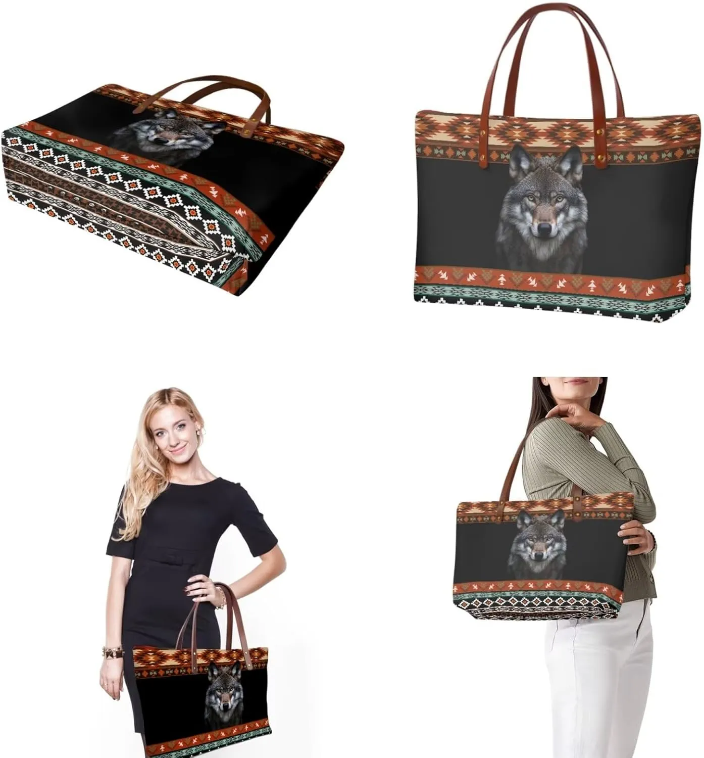 Top Handle Purse for Women, Large Tote Handbag With PU Wallet Set, Gift for Mom