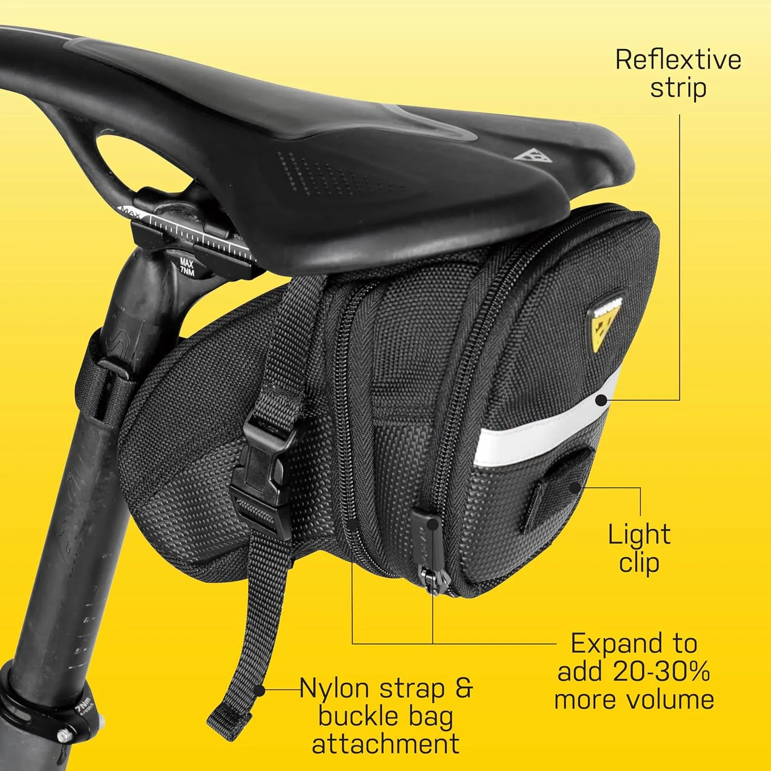 Topeak Aero Wedge Pack Bicycle Bag with Strap Mount