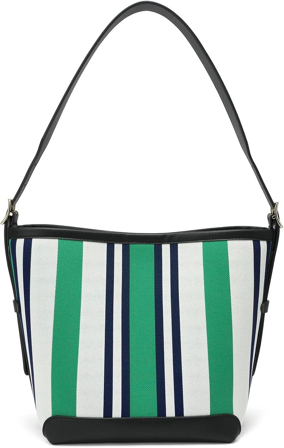Tote Bag for Women, Striped Bucket Top-Handle Handbags,Leather Tote Shoulder Bag for Travel, Work