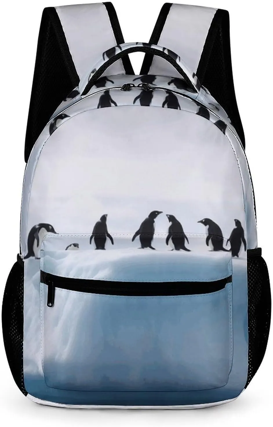 Travel Backpack 16.2 Inch Laptop Backpack Penguins on The Iceberg Daypack Lightweight Laptop Bag Rucksack for Travel
