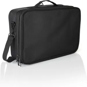 Travel Makeup Case Cosmetic Train traveling kit Organizer Portable Artist Storage Makeup Bag with Adjustable Dividers for Cosmetics Makeup Brushes Jewelry Digital Accessories 14x10x4 waterproof bag