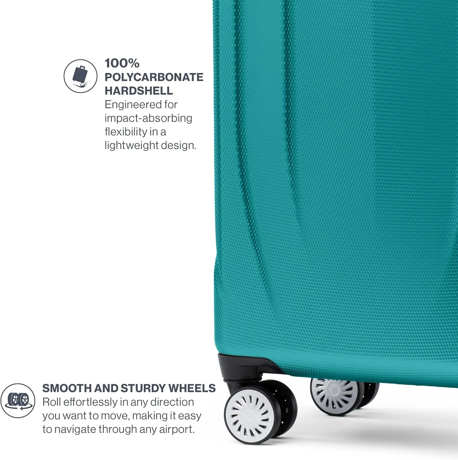 Travelpro Pathways 3 Hardside Expandable Luggage, 8 Spinner Wheels, Lightweight Hard Shell Suitcase, 3 Piece Set (21/25/28), Kayak