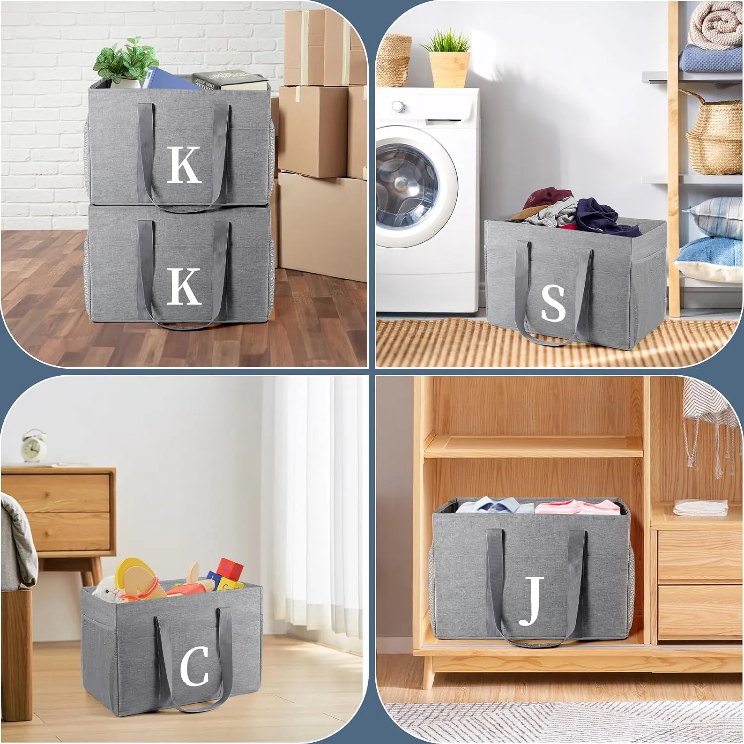 TRSODD Mothers Day Gifts for Mom from Daughter Son New Mom Birthday Gifts for Women Reusable Grocery Bags Foldable Extra Large Utility Tote Bag
