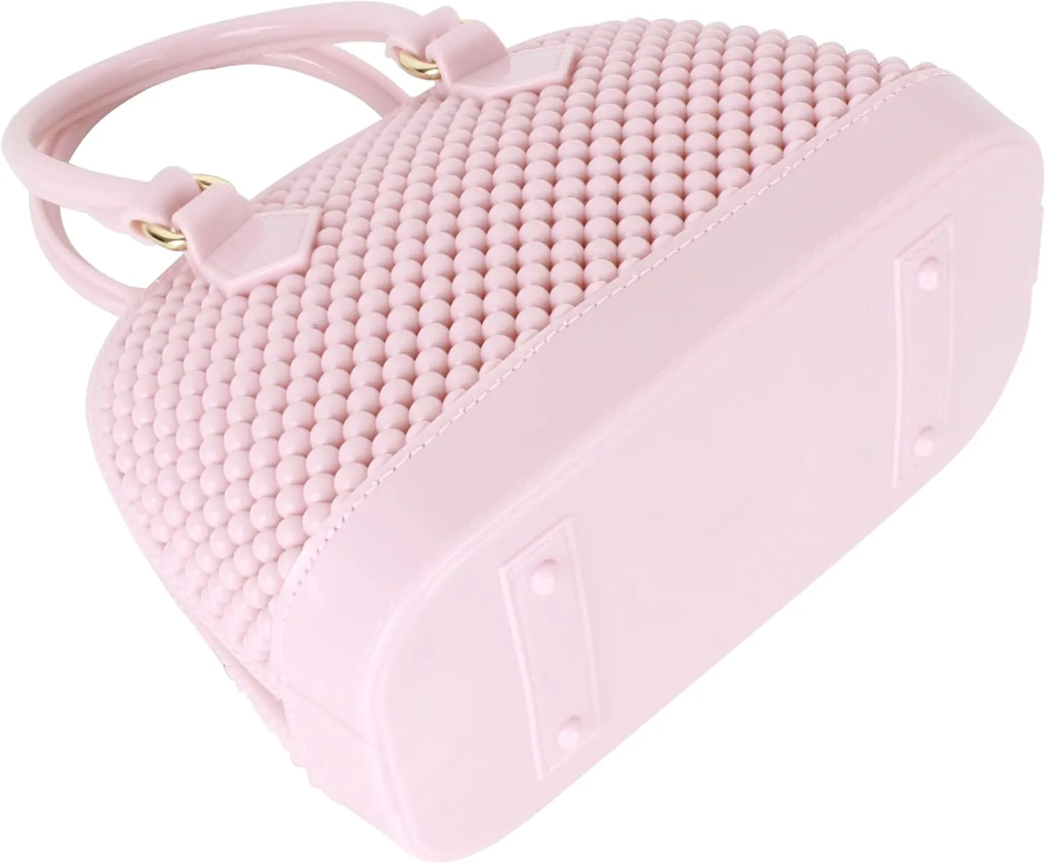 U Scinan Patent Leather Top Handle Tote Bag Mini Zip Around Dome Shoulder Bag Shell Shape Cross Body Handbag Purse Satchel