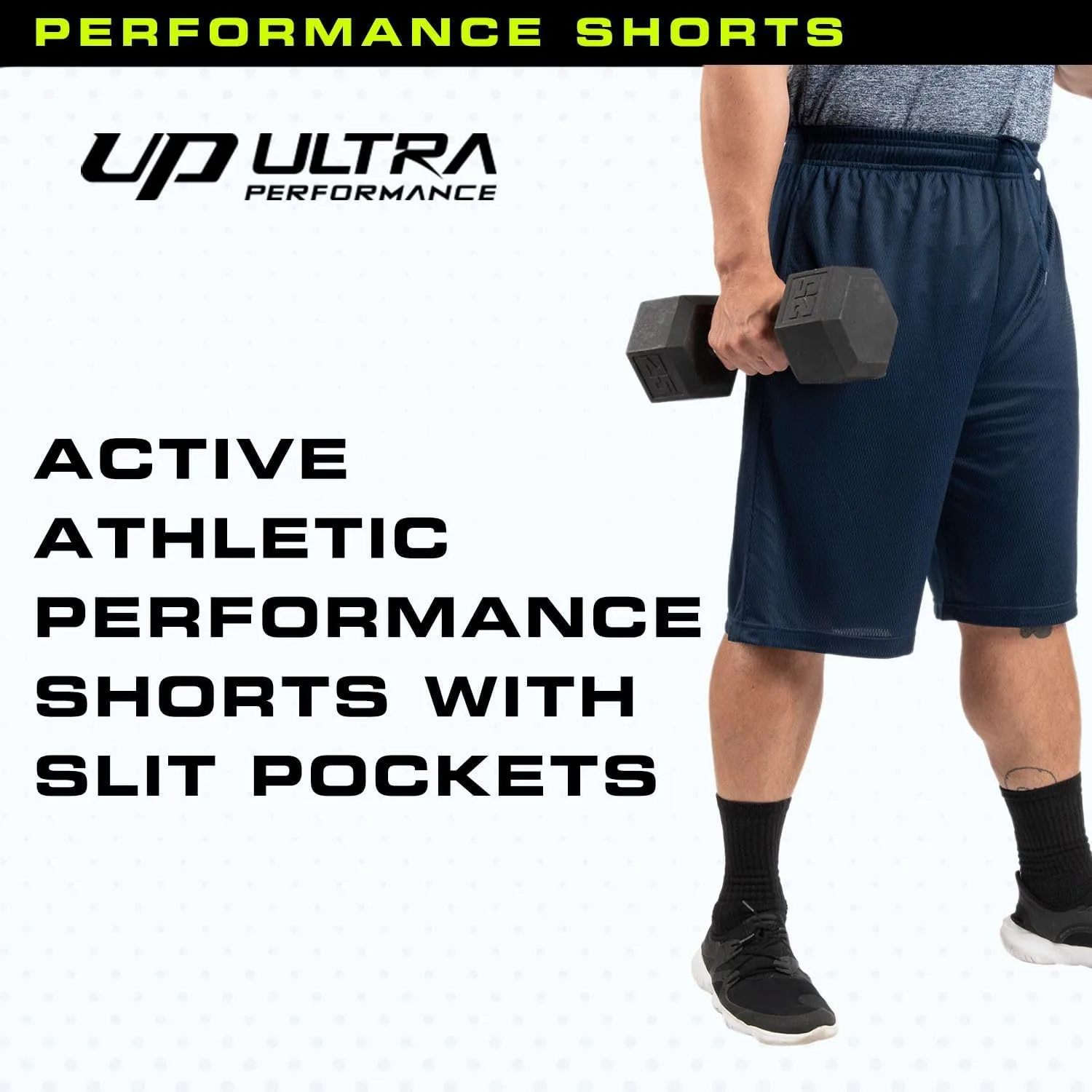Ultra Performance 5 Pack Mens Shorts, Athletic Gym Shorts Workout Basketball Shorts for Men, SM - 5X