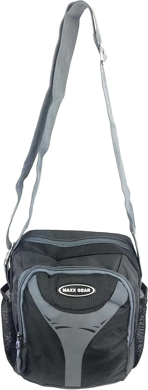 Unisex Excursion Organizer Shoulder Bag Day Pack (Black)