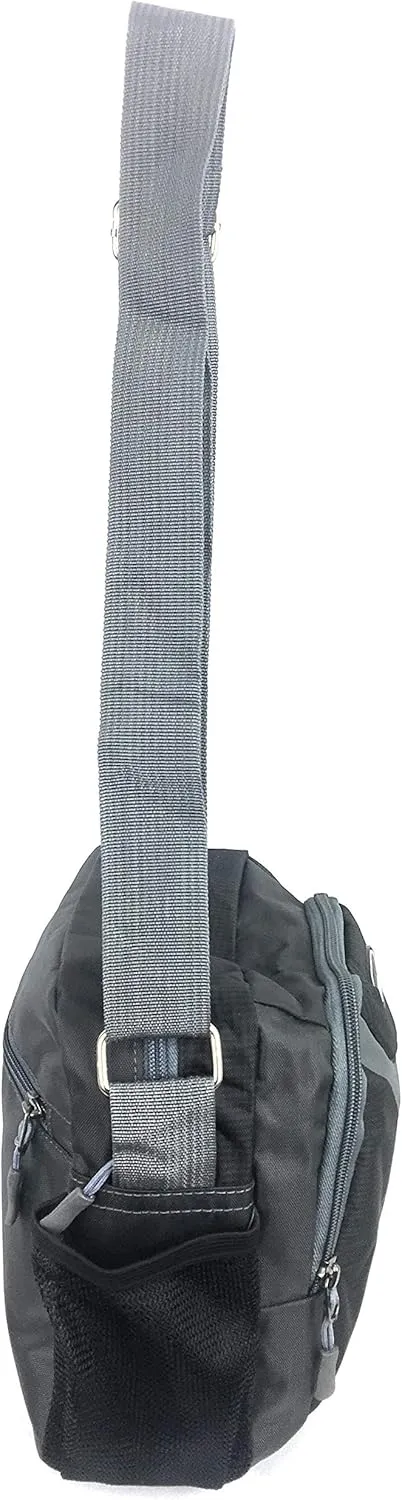 Unisex Excursion Organizer Shoulder Bag Day Pack (Black)