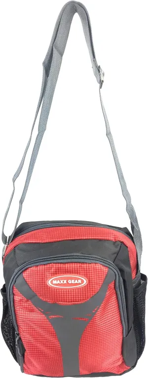 Unisex Excursion Organizer Shoulder Bag Day Pack (Red)