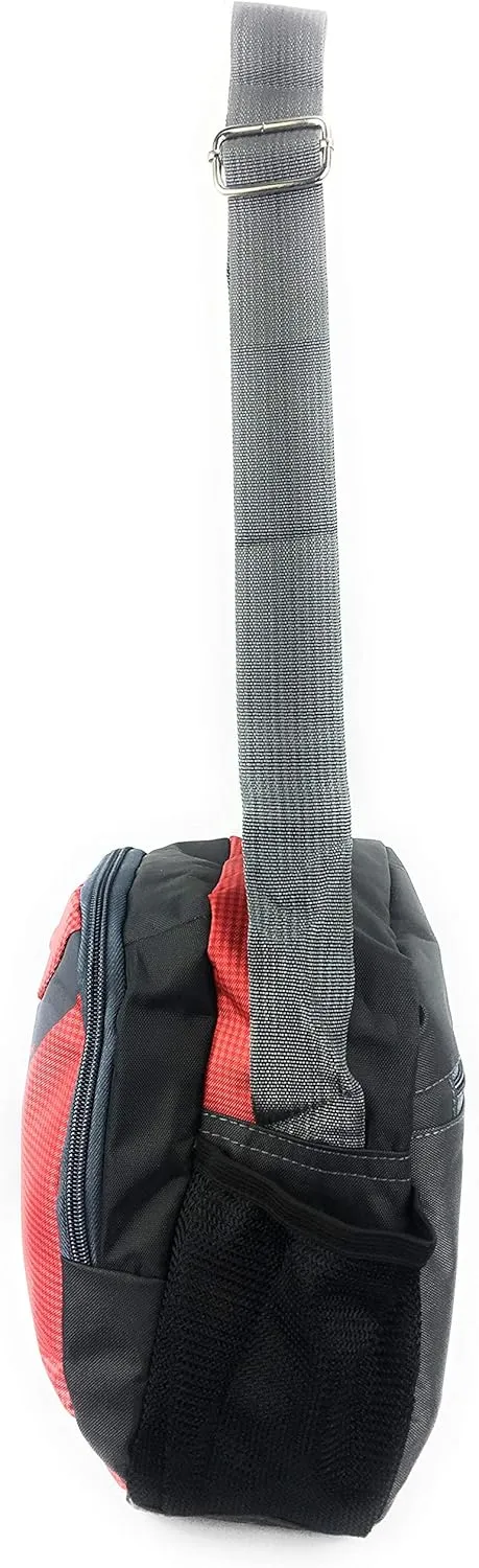 Unisex Excursion Organizer Shoulder Bag Day Pack (Red)