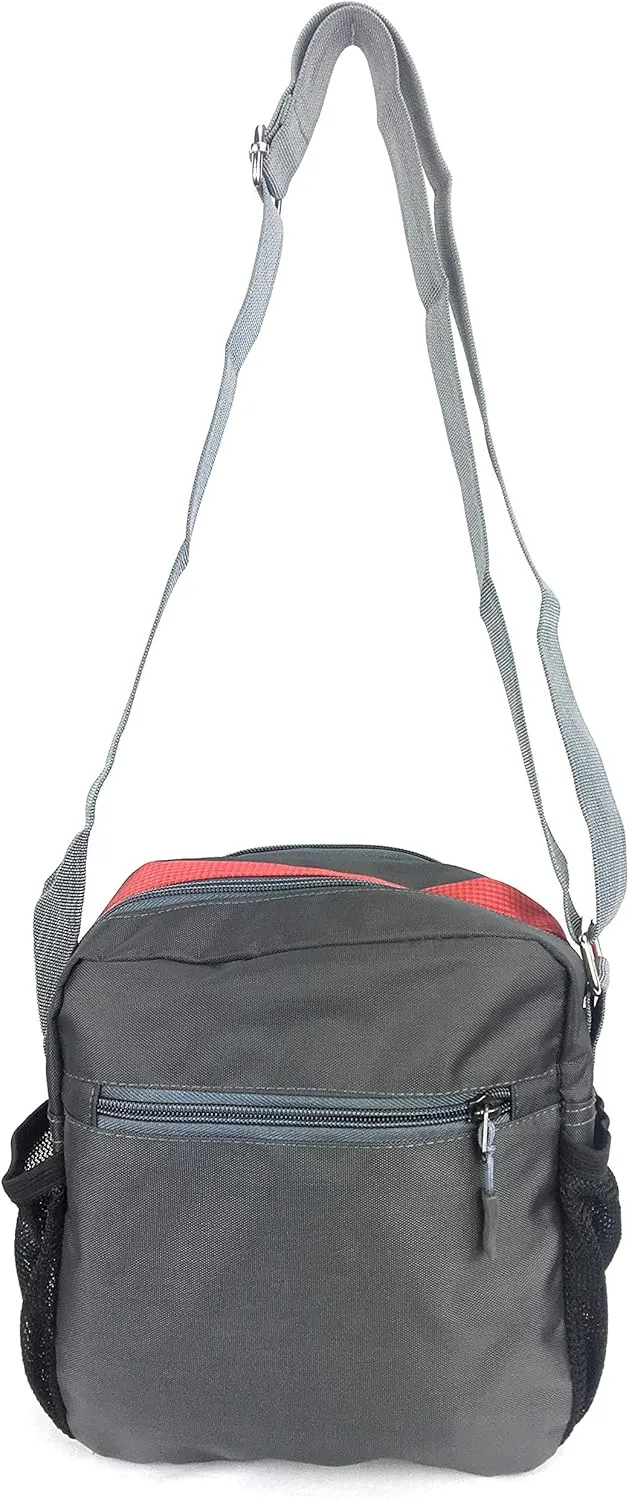 Unisex Excursion Organizer Shoulder Bag Day Pack (Red)