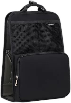 Unisex Foldable Vertical Backpack Organizer Insert for Tote Bag, Carry On, Picnic, Camping - 10 Pockets & Handle