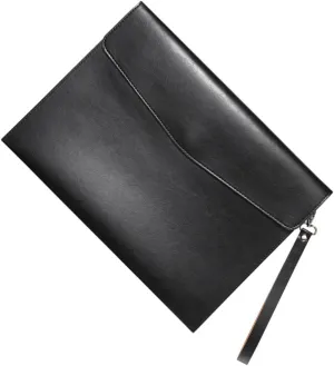 Uonlytech Important Contract Storage Bag Organizer PU File Holder for Receipts Bills and Documents Portable and Lightweight Design for Business Office and Travel Use
