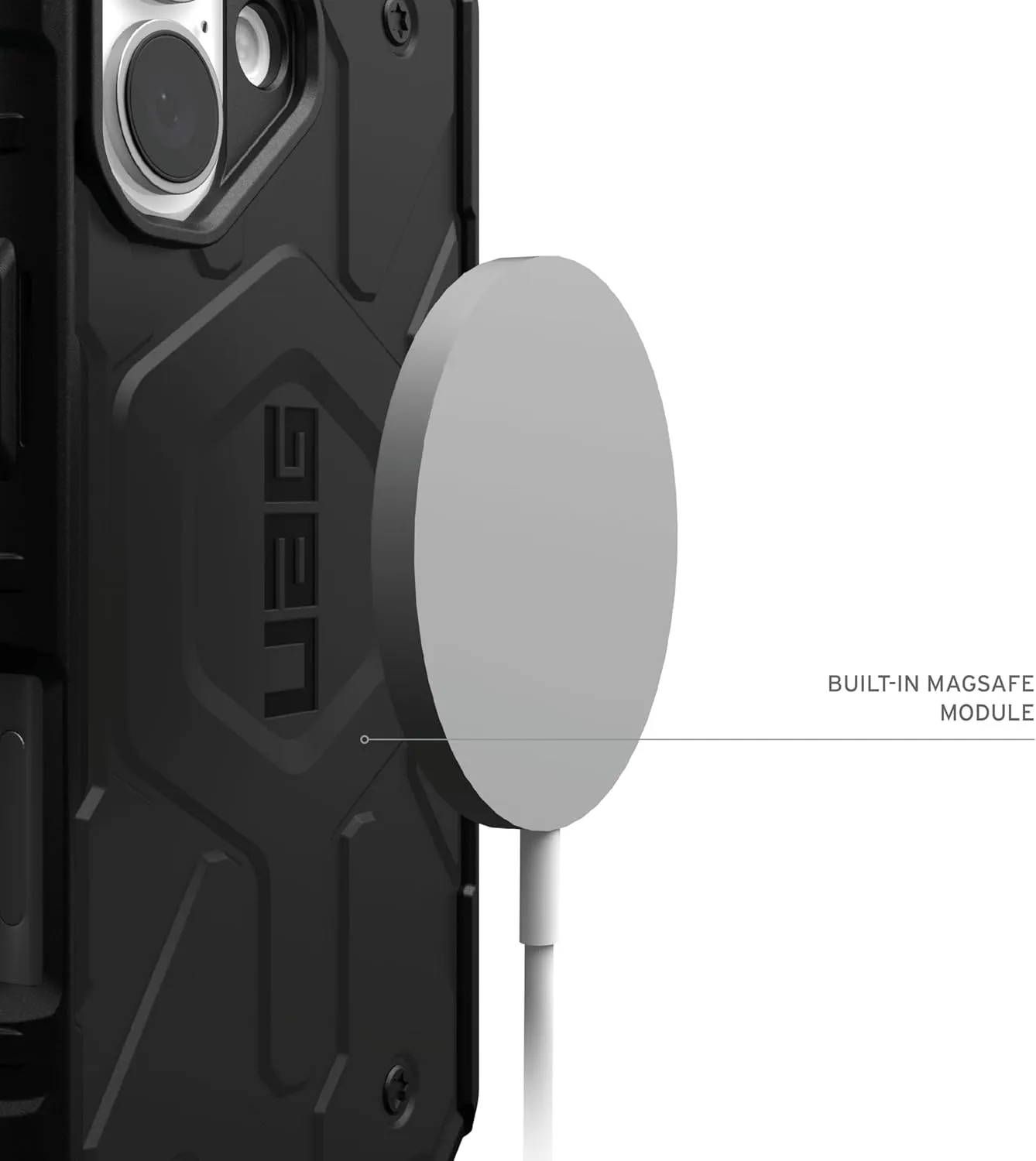 URBAN ARMOR GEAR UAG Designed for iPhone 16 Plus Case 6.7" Pathfinder - Compatible with MagSafe Charging Rugged Shockproof Anti-Slip Military Grade Protective Cover, Black