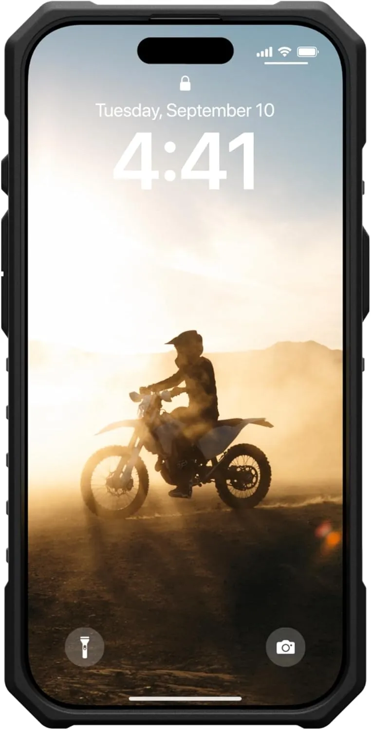URBAN ARMOR GEAR UAG Designed for iPhone 16 Pro Case 6.3" Pathfinder Clear - Compatible with MagSafe Charging Rugged Shockproof Anti-Slip Military Grade Protective Cover, Ash