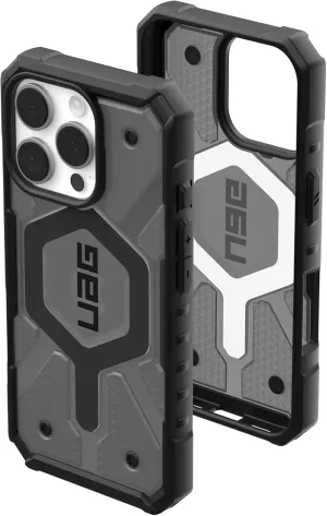 URBAN ARMOR GEAR UAG Designed for iPhone 16 Pro Case 6.3" Pathfinder Clear - Compatible with MagSafe Charging Rugged Shockproof Anti-Slip Military Grade Protective Cover, Ash
