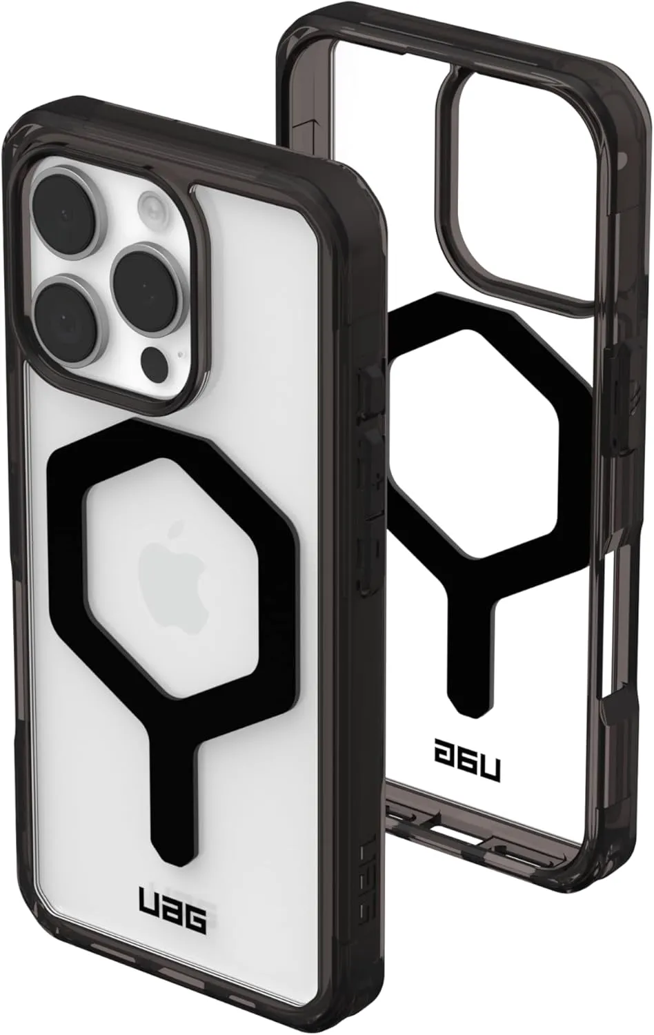 URBAN ARMOR GEAR UAG Designed for iPhone 16 Pro Case 6.3" Plyo - Compatible with MagSafe Charging Rugged Slim Anti-Yellowing Transparent Clear Shockproof Military Grade Protective Cover, Black/Black