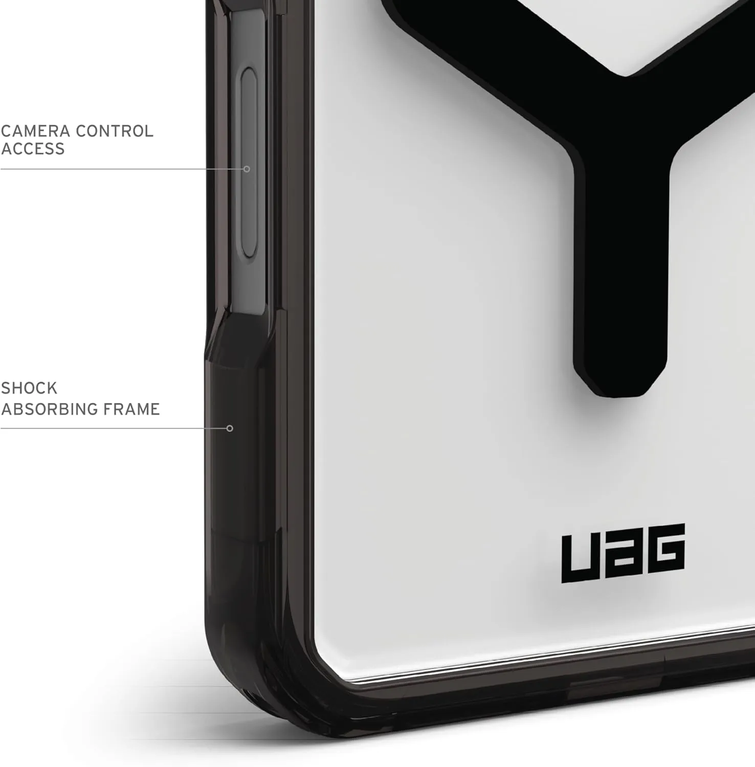URBAN ARMOR GEAR UAG Designed for iPhone 16 Pro Case 6.3" Plyo - Compatible with MagSafe Charging Rugged Slim Anti-Yellowing Transparent Clear Shockproof Military Grade Protective Cover, Black/Black