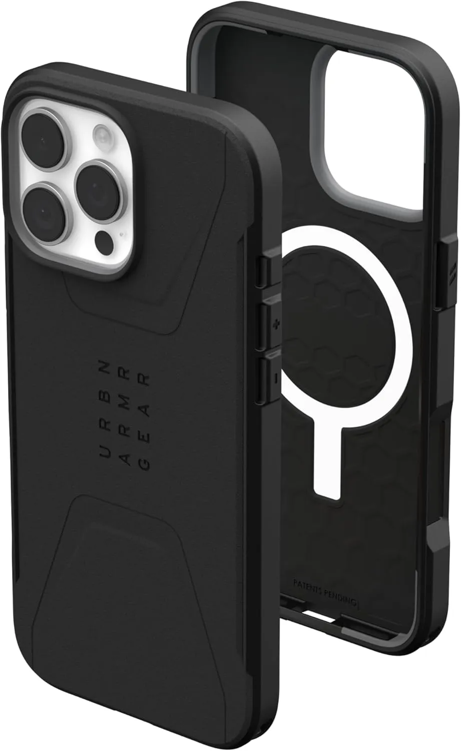 URBAN ARMOR GEAR UAG Designed for iPhone 16 Pro Max Case 6.9" Civilian - Compatible with MagSafe Charging Rugged Slim Sleek Shockproof Anti-Slip Military Grade Protective Cover, Black