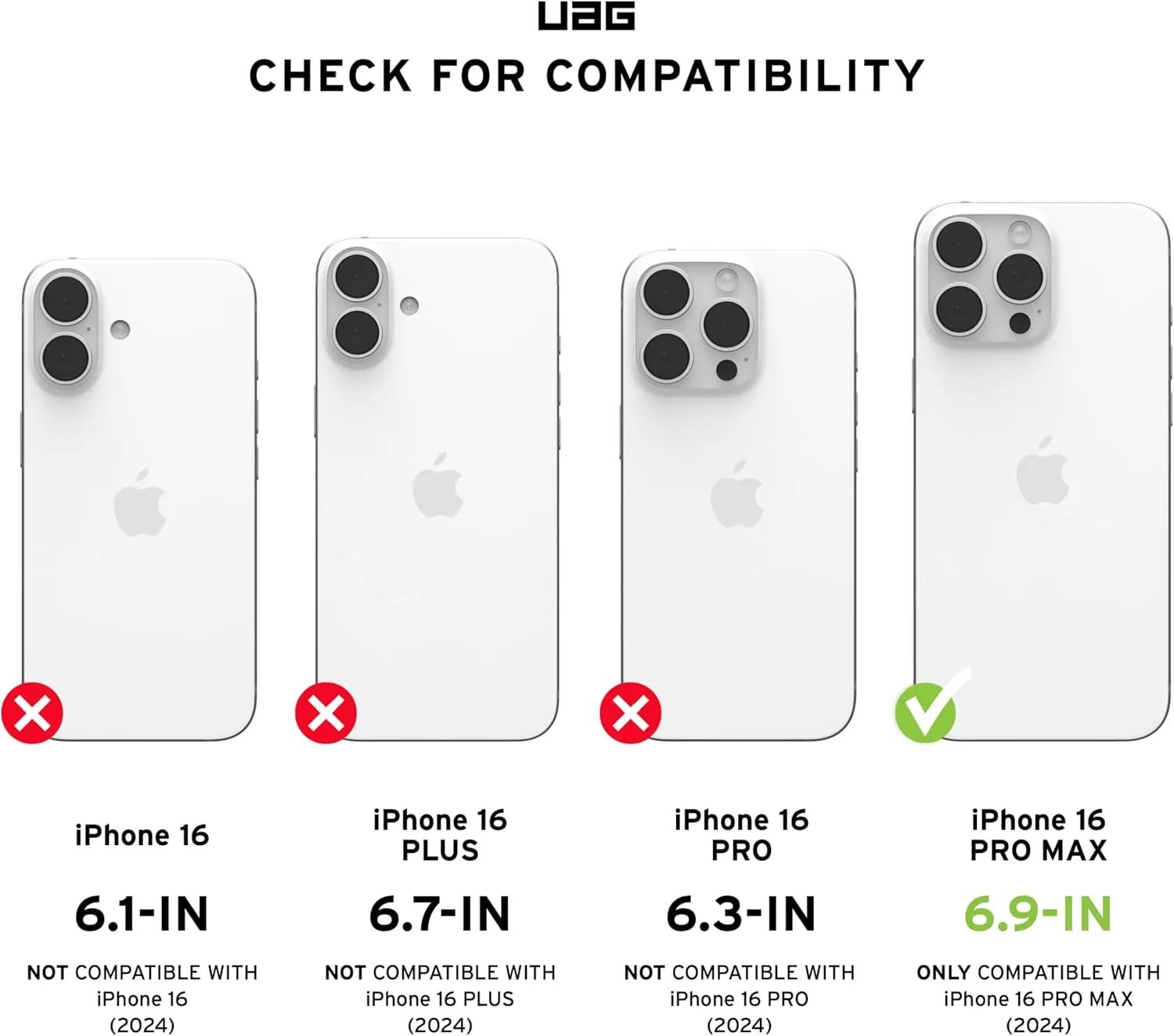 URBAN ARMOR GEAR UAG Designed for iPhone 16 Pro Max Case 6.9" Pathfinder Clear - Compatible with MagSafe Charging Rugged Shockproof Anti-Slip Military Grade Protective Cover, Active Neon