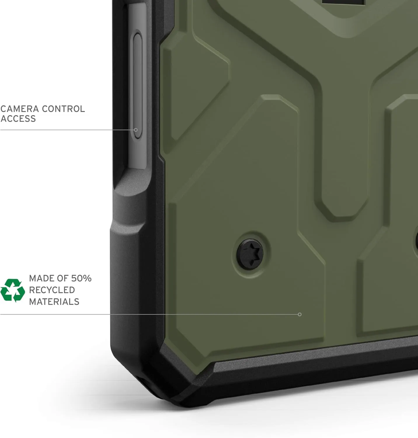 URBAN ARMOR GEAR UAG Designed for iPhone 16 Pro Max Case 6.9" Pathfinder - Compatible with MagSafe Charging Rugged Shockproof Anti-Slip Military Grade Protective Cover, Olive Drab