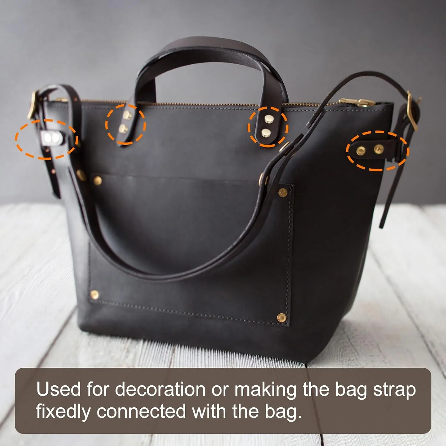 uxcell Metal Bag Strap Connect Buckles, Purse Screw Fixing Rivets Barbell Shape for Handbag Belt Handle Connective Decoration