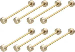 uxcell Metal Bag Strap Connect Buckles, Purse Screw Fixing Rivets Barbell Shape for Handbag Belt Handle Connective Decoration