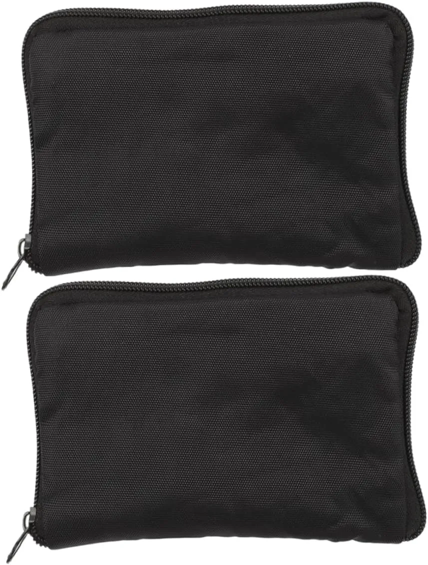 VALICLUD 2pcs Portable Travel Storage Case for Blood Oxygen Upper Arm Cuff Lightweight Water Resistant Zipper Pouch for Use Compact Design