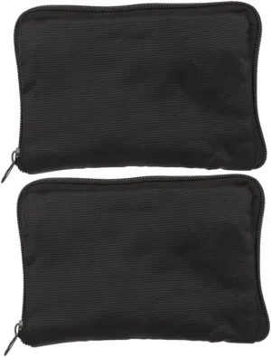 VALICLUD 2pcs Portable Travel Storage Case for Blood Oxygen Upper Arm Cuff Lightweight Water Resistant Zipper Pouch for Use Compact Design