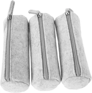 VALICLUD 3pcs Felt Sunglasses Pouch Portable Glasses Bag Soft Fabric Scratch- Stylish Eyewear Case for Travel