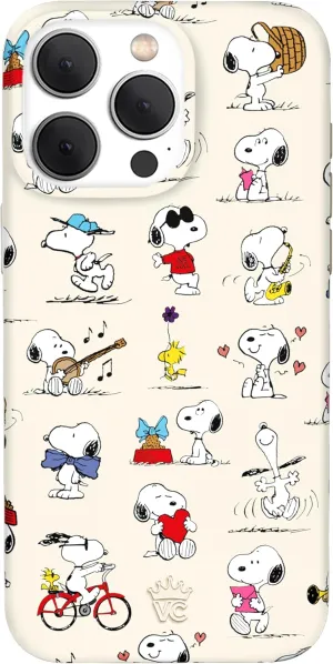 VELVET CAVIAR x Snoopy Phone Case for iPhone 15 Pro Max - Compatible with MagSafe - 10ft Drop Tested - Snoopy Moods