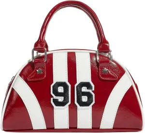 Verdusa Women's Colorblock Satchel Bag Zipper Leather Top Handle Bag
