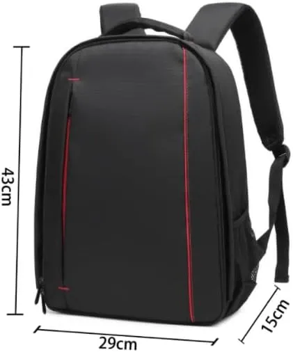 Waterproof SLR/DSLR Camera Backpack Shoulder Bag Travel Case For Canon Nikon Sony Digital Lens (Large, Purple)