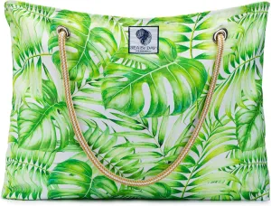 Waterproof Tote Bags and Beach Bags Travel Tote or Weekender (Perfect Palm)