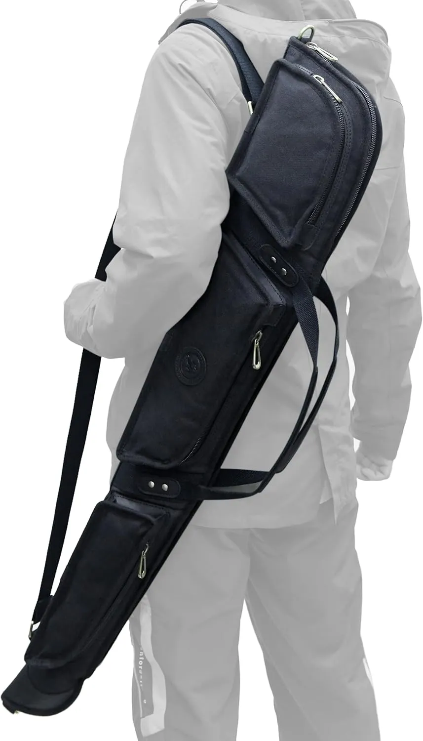 WAYNE'S DOG 52" 38" Soft Gun Case for Rifle & Shotgun, Canvas Leather Rifle Storage Bag with Lambs Wool Fully Protective