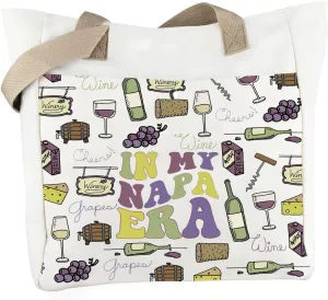 WCGXKO Napa Valley Gift Napa Themed Gift In My Napa Era Tote Bag Trip Gift California Vacation Gift