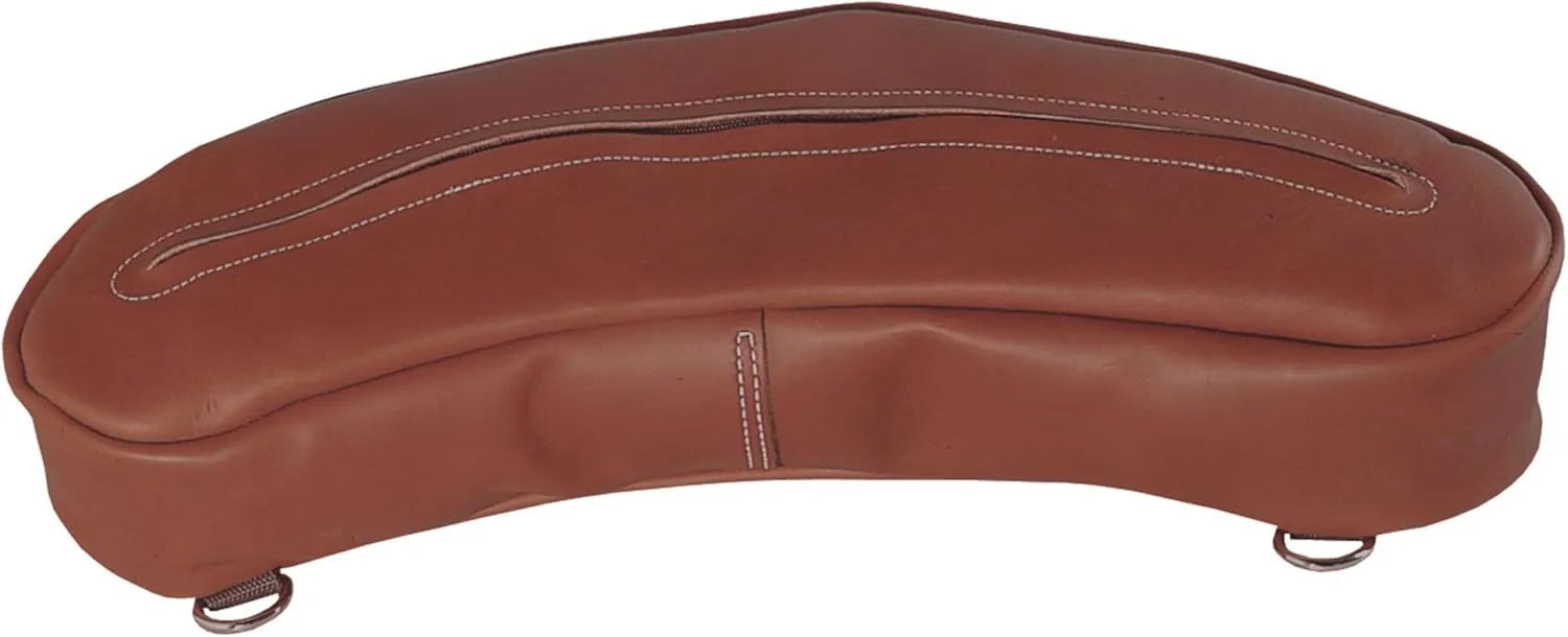 Weaver Leather Chap Leather Cantle Bag Brown, 5 x 22 x 4