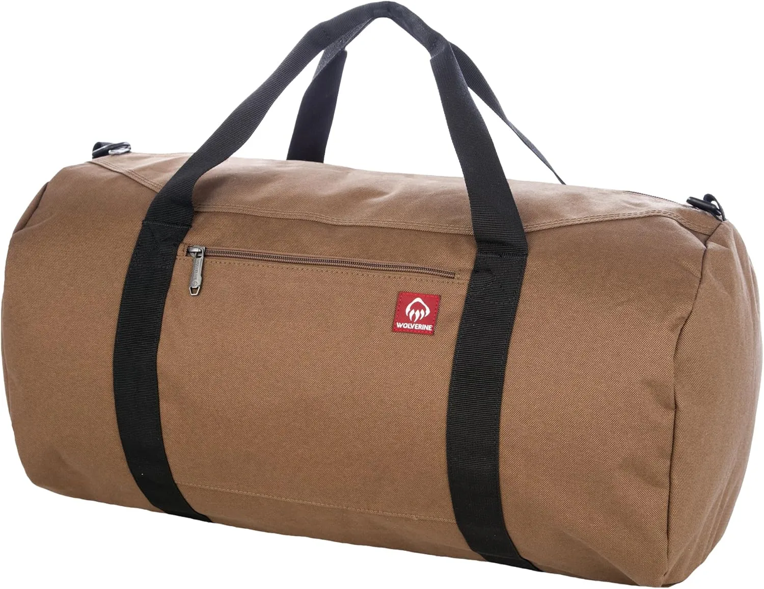 WOLVERINE 22" Duffel Bag | Heavy Duty | Travel | Work | Outdoor | Center Zip | Barrel | Adjustable Strap