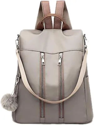 Women Backpack Purse Waterproof Nylon Anti-theft Rucksack Lightweight Fashion Shoulder Bag Travel Daypack for Ladies
